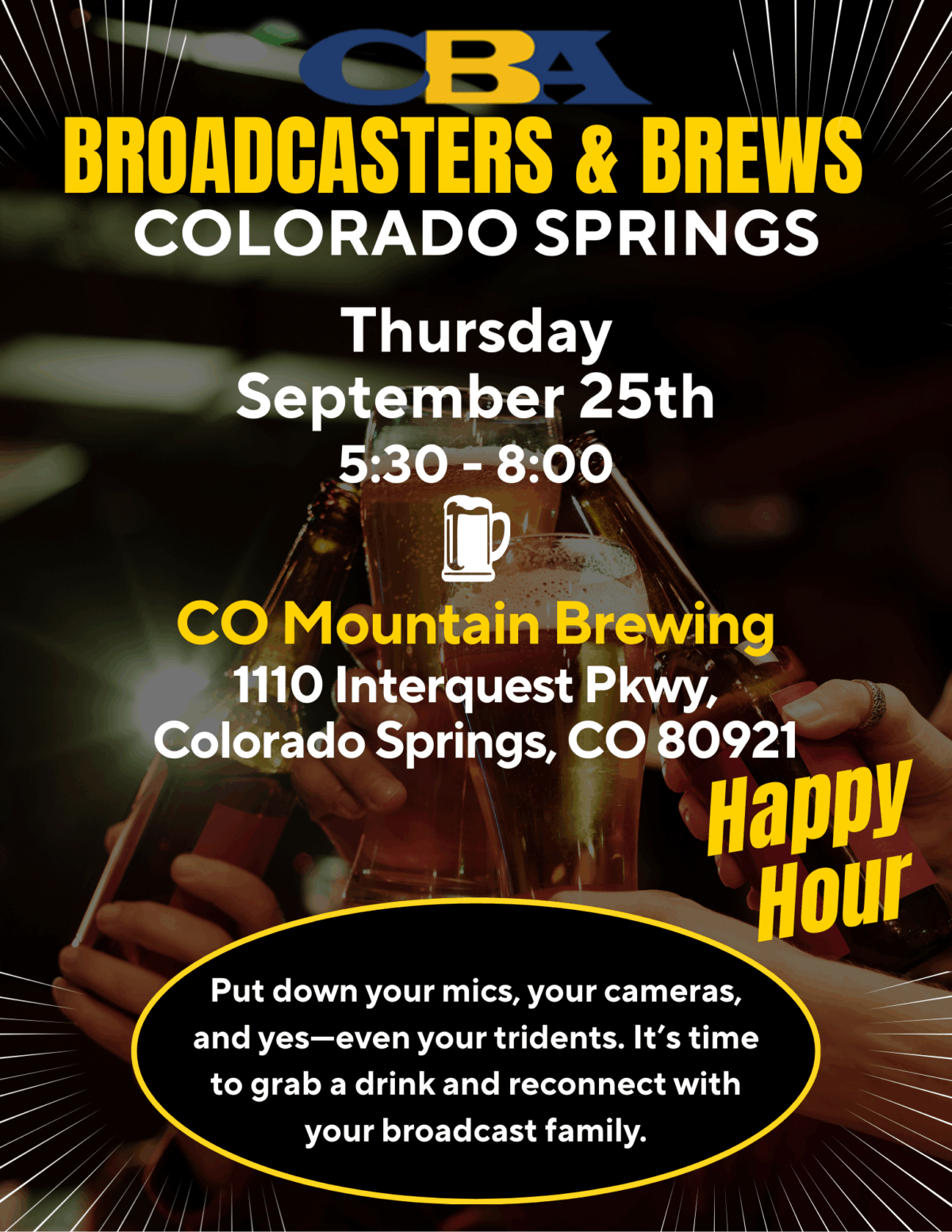 CBA's First Broadcasters & Brews Happy Hour!