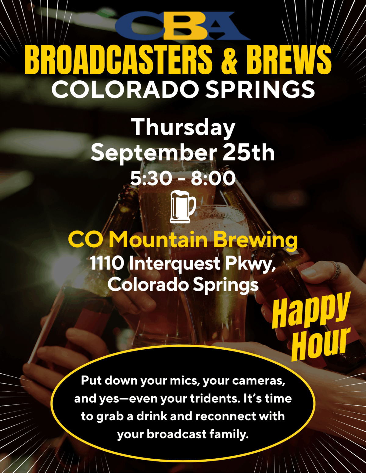 🍻 Broadcasters & Brews – Colorado Springs Edition
